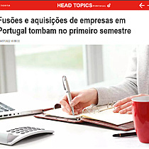 Fuses e aquisies de empresas em Portugal tombam no primeiro semestre